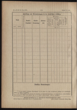 Verordnungs- und Anzeige-Blatt der k.k. General-Direction der österr. Staatsbahnen 18840727 Seite: 20