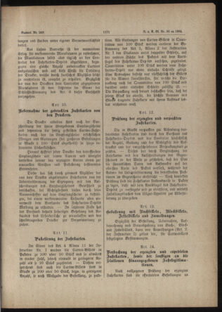 Verordnungs- und Anzeige-Blatt der k.k. General-Direction der österr. Staatsbahnen 18840729 Seite: 11