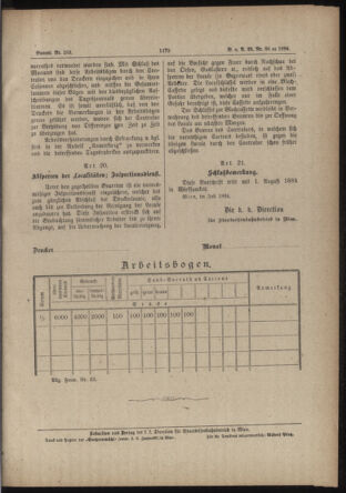 Verordnungs- und Anzeige-Blatt der k.k. General-Direction der österr. Staatsbahnen 18840729 Seite: 13