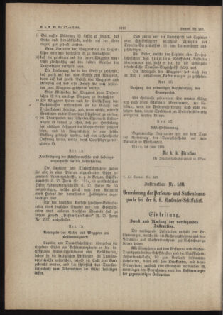 Verordnungs- und Anzeige-Blatt der k.k. General-Direction der österr. Staatsbahnen 18840729 Seite: 32