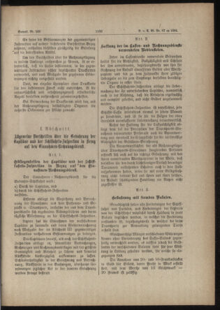 Verordnungs- und Anzeige-Blatt der k.k. General-Direction der österr. Staatsbahnen 18840729 Seite: 33