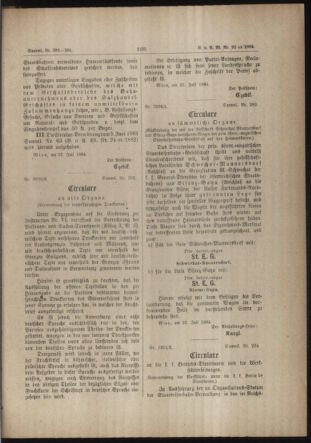 Verordnungs- und Anzeige-Blatt der k.k. General-Direction der österr. Staatsbahnen 18840808 Seite: 3