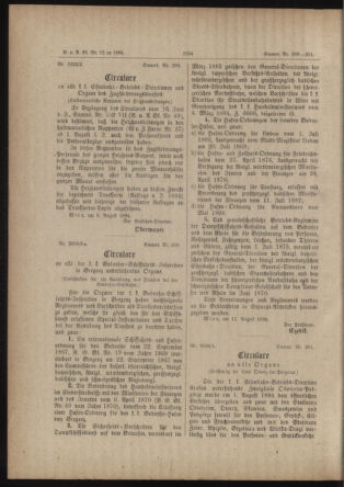 Verordnungs- und Anzeige-Blatt der k.k. General-Direction der österr. Staatsbahnen 18840815 Seite: 14