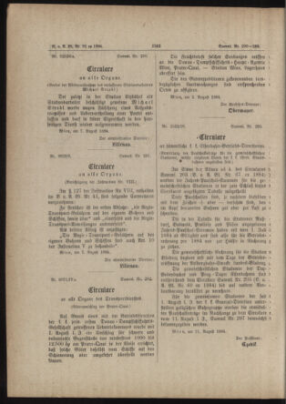 Verordnungs- und Anzeige-Blatt der k.k. General-Direction der österr. Staatsbahnen 18840815 Seite: 2