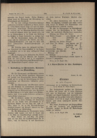 Verordnungs- und Anzeige-Blatt der k.k. General-Direction der österr. Staatsbahnen 18840829 Seite: 17