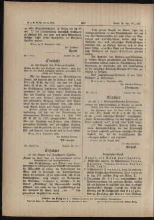 Verordnungs- und Anzeige-Blatt der k.k. General-Direction der österr. Staatsbahnen 18840829 Seite: 26