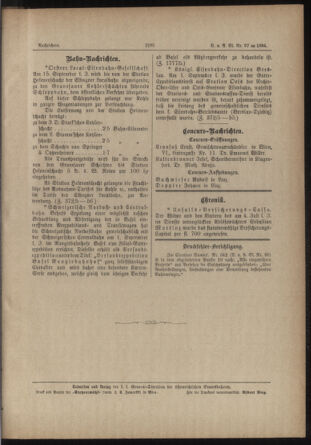 Verordnungs- und Anzeige-Blatt der k.k. General-Direction der österr. Staatsbahnen 18840913 Seite: 5