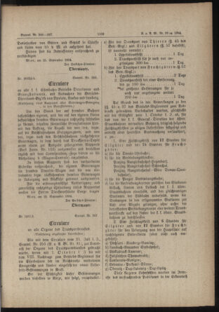 Verordnungs- und Anzeige-Blatt der k.k. General-Direction der österr. Staatsbahnen 18840926 Seite: 3