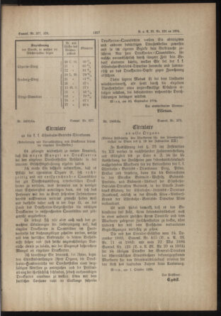 Verordnungs- und Anzeige-Blatt der k.k. General-Direction der österr. Staatsbahnen 18841011 Seite: 3