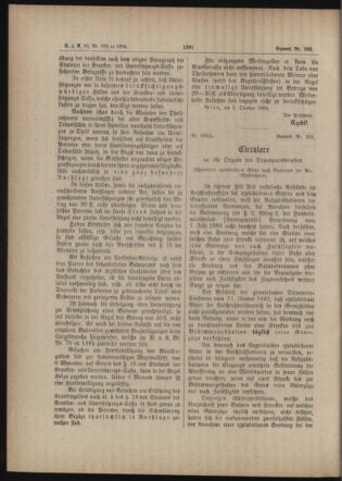 Verordnungs- und Anzeige-Blatt der k.k. General-Direction der österr. Staatsbahnen 18841018 Seite: 6