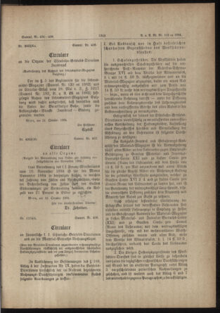 Verordnungs- und Anzeige-Blatt der k.k. General-Direction der österr. Staatsbahnen 18841025 Seite: 11