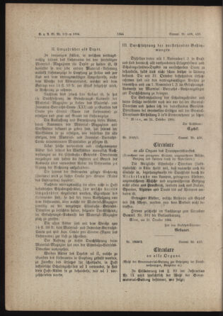 Verordnungs- und Anzeige-Blatt der k.k. General-Direction der österr. Staatsbahnen 18841025 Seite: 12