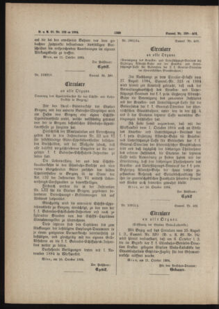 Verordnungs- und Anzeige-Blatt der k.k. General-Direction der österr. Staatsbahnen 18841025 Seite: 6