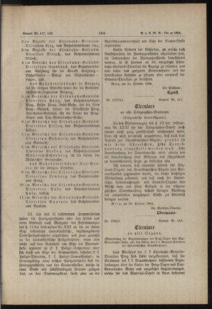 Verordnungs- und Anzeige-Blatt der k.k. General-Direction der österr. Staatsbahnen 18841031 Seite: 3