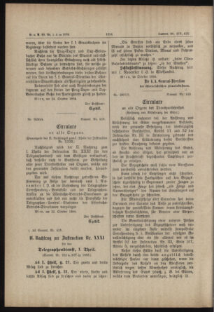 Verordnungs- und Anzeige-Blatt der k.k. General-Direction der österr. Staatsbahnen 18841031 Seite: 4