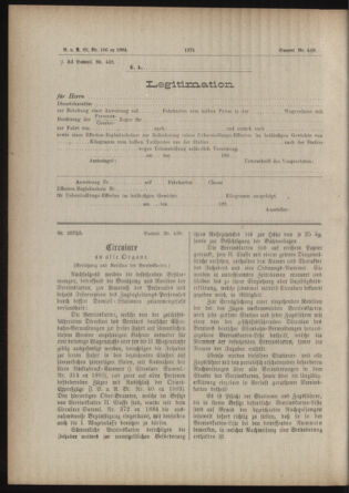 Verordnungs- und Anzeige-Blatt der k.k. General-Direction der österr. Staatsbahnen 18841114 Seite: 2