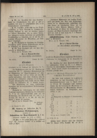 Verordnungs- und Anzeige-Blatt der k.k. General-Direction der österr. Staatsbahnen 18841123 Seite: 5