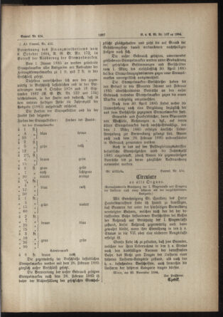 Verordnungs- und Anzeige-Blatt der k.k. General-Direction der österr. Staatsbahnen 18841123 Seite: 7