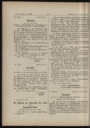 Verordnungs- und Anzeige-Blatt der k.k. General-Direction der österr. Staatsbahnen 18841206 Seite: 2