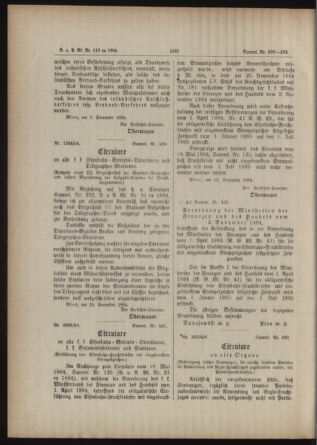 Verordnungs- und Anzeige-Blatt der k.k. General-Direction der österr. Staatsbahnen 18841221 Seite: 4