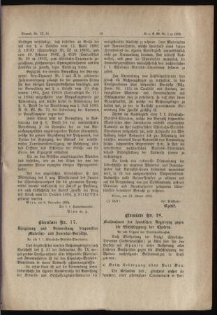 Verordnungs- und Anzeige-Blatt der k.k. General-Direction der österr. Staatsbahnen 18850119 Seite: 5