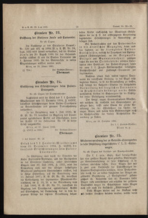 Verordnungs- und Anzeige-Blatt der k.k. General-Direction der österr. Staatsbahnen 18850122 Seite: 2