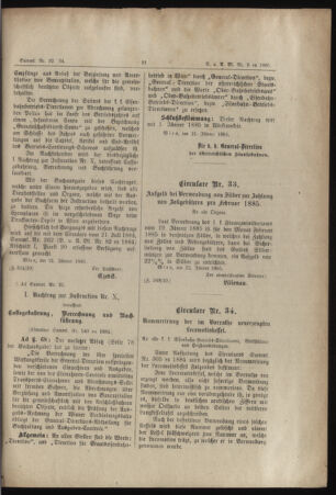 Verordnungs- und Anzeige-Blatt der k.k. General-Direction der österr. Staatsbahnen 18850125 Seite: 5