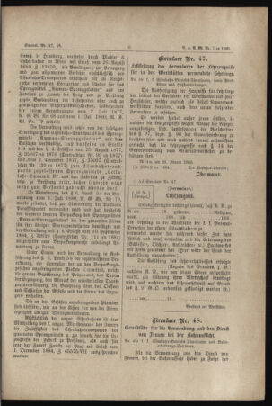 Verordnungs- und Anzeige-Blatt der k.k. General-Direction der österr. Staatsbahnen 18850203 Seite: 11