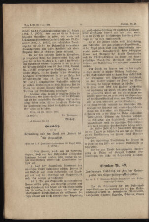 Verordnungs- und Anzeige-Blatt der k.k. General-Direction der österr. Staatsbahnen 18850203 Seite: 12