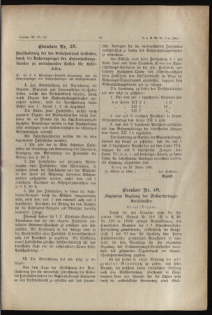 Verordnungs- und Anzeige-Blatt der k.k. General-Direction der österr. Staatsbahnen 18850203 Seite: 5