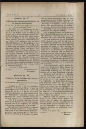 Verordnungs- und Anzeige-Blatt der k.k. General-Direction der österr. Staatsbahnen 18850216 Seite: 5