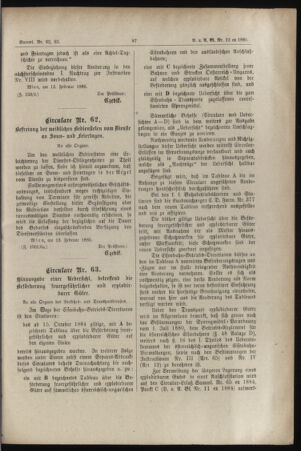 Verordnungs- und Anzeige-Blatt der k.k. General-Direction der österr. Staatsbahnen 18850220 Seite: 3