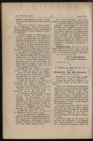 Verordnungs- und Anzeige-Blatt der k.k. General-Direction der österr. Staatsbahnen 18850224 Seite: 4