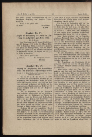 Verordnungs- und Anzeige-Blatt der k.k. General-Direction der österr. Staatsbahnen 18850224 Seite: 8