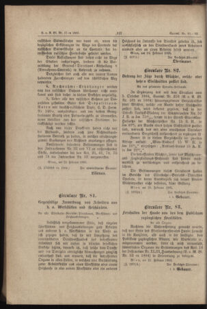 Verordnungs- und Anzeige-Blatt der k.k. General-Direction der österr. Staatsbahnen 18850228 Seite: 2