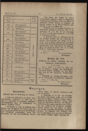 Verordnungs- und Anzeige-Blatt der k.k. General-Direction der österr. Staatsbahnen 18850319 Seite: 3