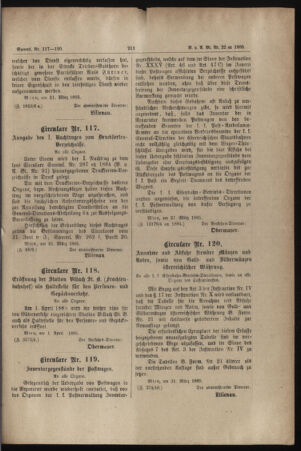 Verordnungs- und Anzeige-Blatt der k.k. General-Direction der österr. Staatsbahnen 18850405 Seite: 5