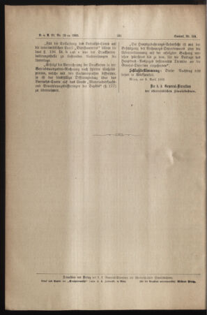 Verordnungs- und Anzeige-Blatt der k.k. General-Direction der österr. Staatsbahnen 18850417 Seite: 8