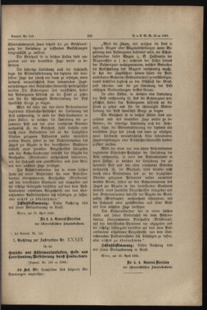 Verordnungs- und Anzeige-Blatt der k.k. General-Direction der österr. Staatsbahnen 18850426 Seite: 3