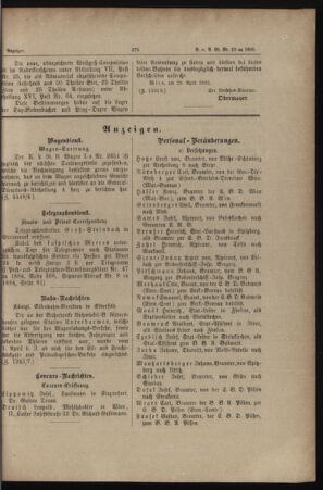 Verordnungs- und Anzeige-Blatt der k.k. General-Direction der österr. Staatsbahnen 18850501 Seite: 7