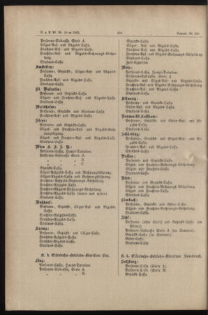 Verordnungs- und Anzeige-Blatt der k.k. General-Direction der österr. Staatsbahnen 18850606 Seite: 2