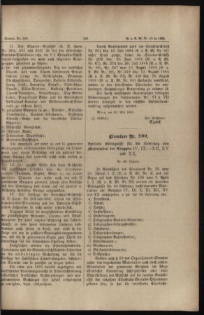 Verordnungs- und Anzeige-Blatt der k.k. General-Direction der österr. Staatsbahnen 18850607 Seite: 17