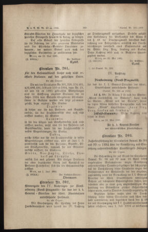 Verordnungs- und Anzeige-Blatt der k.k. General-Direction der österr. Staatsbahnen 18850607 Seite: 18