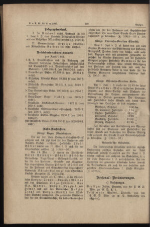 Verordnungs- und Anzeige-Blatt der k.k. General-Direction der österr. Staatsbahnen 18850614 Seite: 10