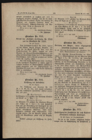 Verordnungs- und Anzeige-Blatt der k.k. General-Direction der österr. Staatsbahnen 18850614 Seite: 8