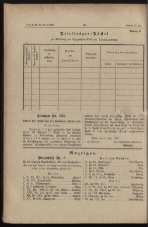 Verordnungs- und Anzeige-Blatt der k.k. General-Direction der österr. Staatsbahnen 18850621 Seite: 4