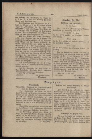 Verordnungs- und Anzeige-Blatt der k.k. General-Direction der österr. Staatsbahnen 18850627 Seite: 4