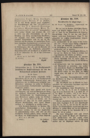 Verordnungs- und Anzeige-Blatt der k.k. General-Direction der österr. Staatsbahnen 18850705 Seite: 2