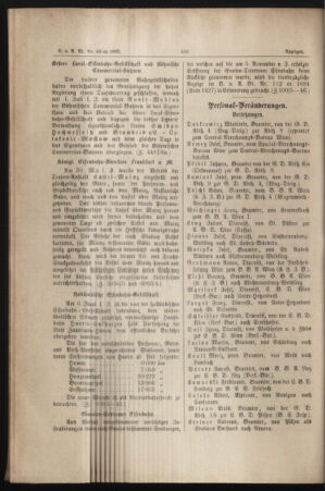 Verordnungs- und Anzeige-Blatt der k.k. General-Direction der österr. Staatsbahnen 18850705 Seite: 6