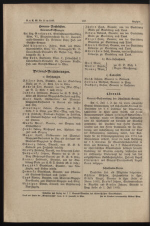 Verordnungs- und Anzeige-Blatt der k.k. General-Direction der österr. Staatsbahnen 18850717 Seite: 14